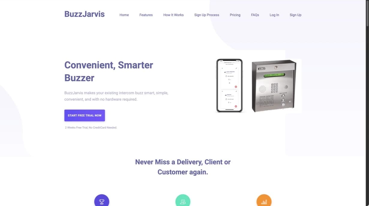 BuzzJarvis.com landing page screenshot
